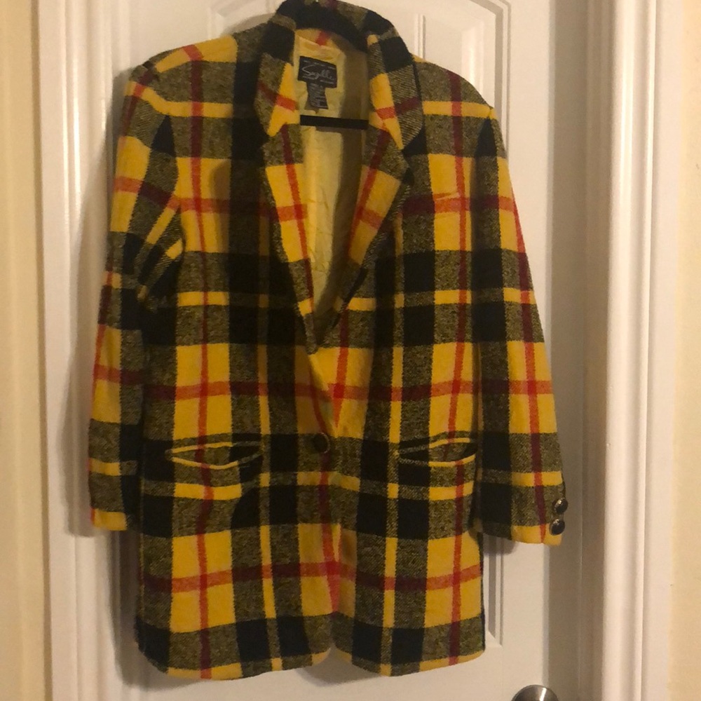 Plaid Jacket... bright beautiful colors